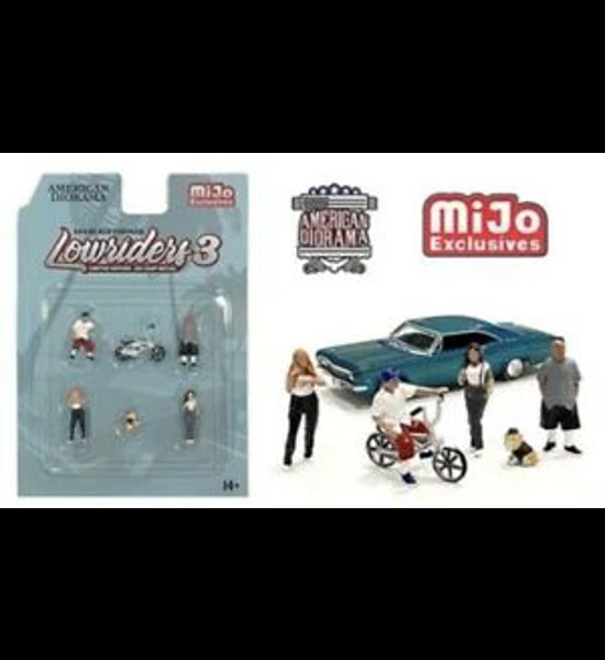 American Diorama Lowriders 3 - 6 PC Set 1:64 Scale