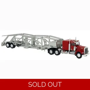 Brekina 1977 Kenworth W 900 Car Transport 1/87 Diecast