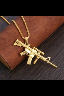 AK 47 Stainless Steel Pendant