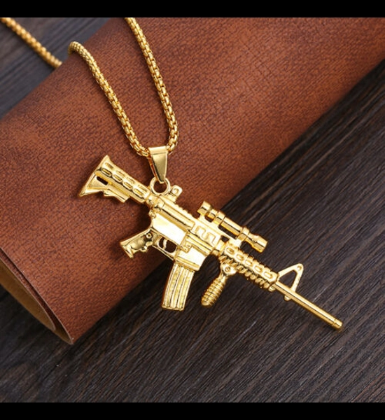 AK 47 Stainless Steel Pendant