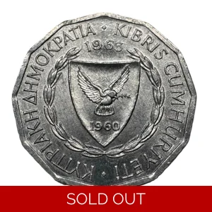 Cyprus 1963 - 1 Mil Coin - Protective Sealed Case