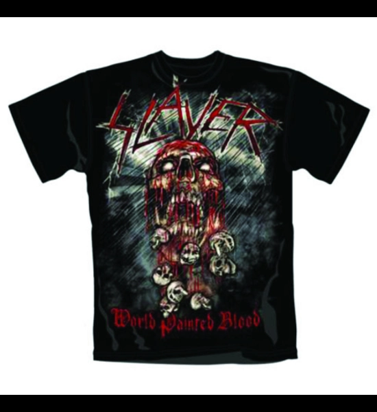 Slayer - World Painted Blood Skull T-Shirt
