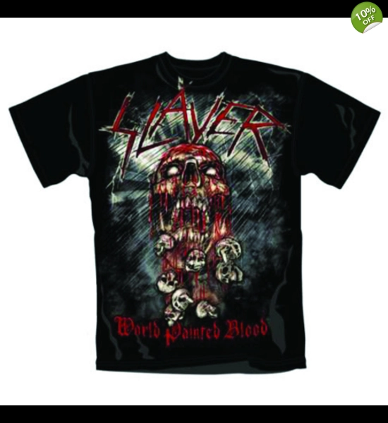 Slayer - World Painted Blood Skull T-Shirt