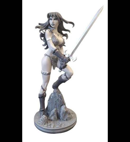 RED SONJA AMANDA CONNER STATUE B&W ARTIST PROOF