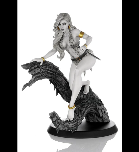 Sheena Queen Campbell B&W Statue