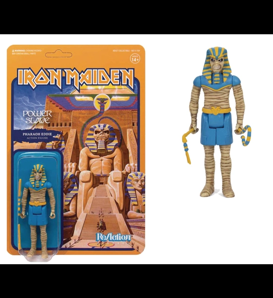 Iron Maiden Power Slave Pharaoh Eddie Reaction Figure