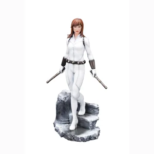 Marvel Black Widow In White ArtFx Premier Statue