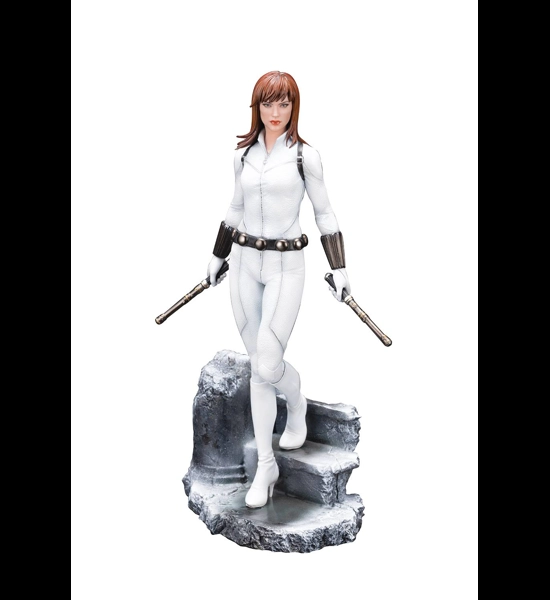 Marvel Black Widow In White ArtFx Premier Statue