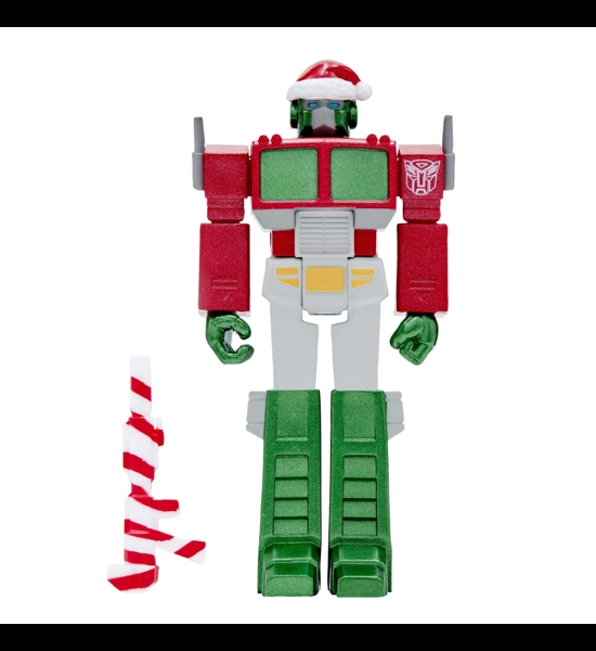 Optimus Prime Santa Reaction Figure