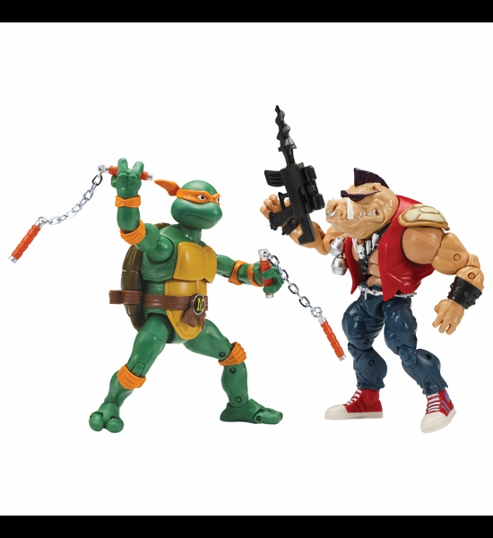 TMNT Classics Mikey vs Bebop Action Figure Set
