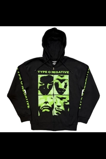 Type O Negative - Faces Zipped Hoodie
