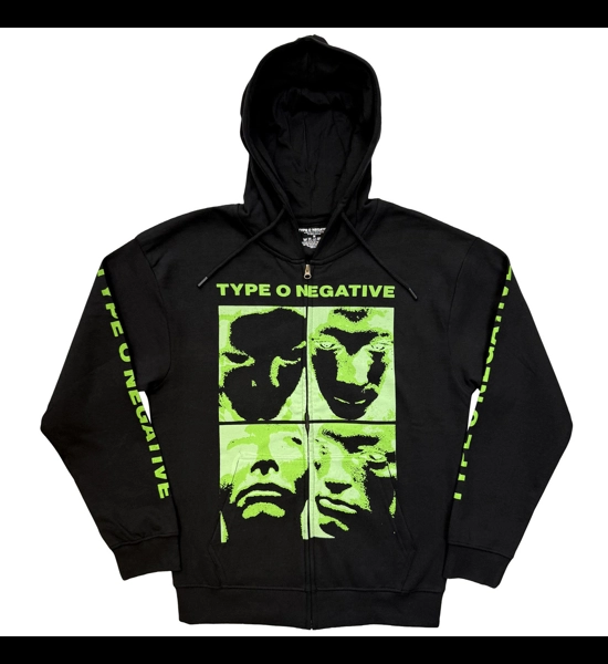 Type O Negative - Faces Zipped Hoodie