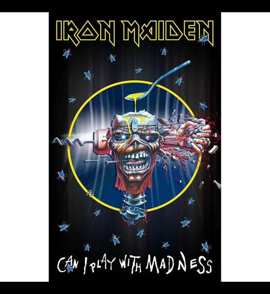 Iron Maiden - Can I Play With Madness 42"x26" Textile Poster
