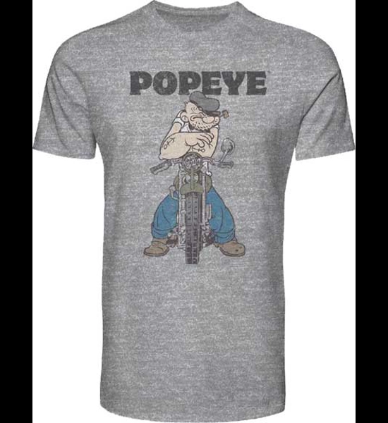 Popeye Distressed Motorcycle T-Shirt