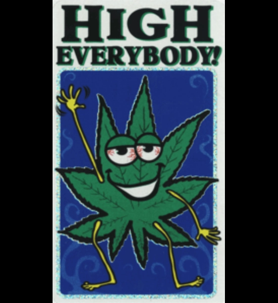High Everybody! 3" x 5" Sticker