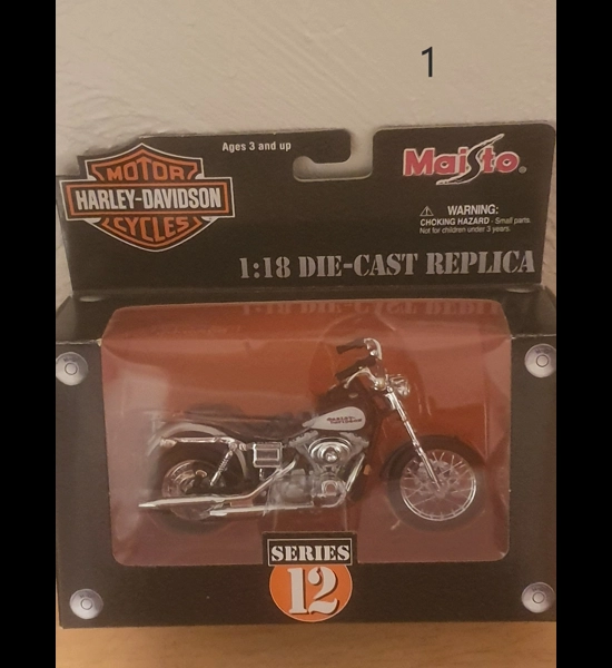 Harley Davidson 1:18 Scale Series 12 Die Cast - Several Styles to Choose