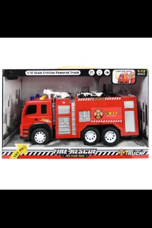 1:12 Scale Friction Fire Truck Lights/Sounds