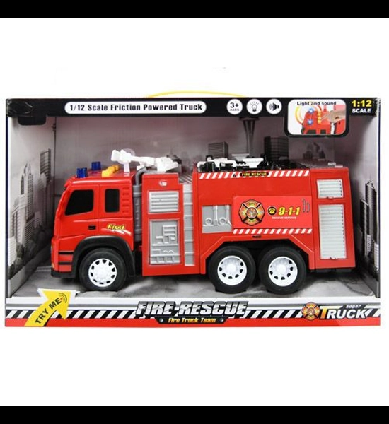 1:12 Scale Friction Fire Truck Lights/Sounds