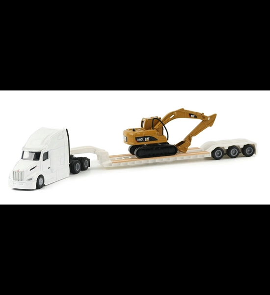 Peterbilt 579 Lowboy W/315C Excavator 1/87 Diecast