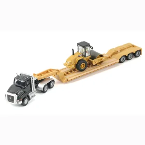 Kenworth T880 Lowboy W/CAT Roller 1/87 Diecast