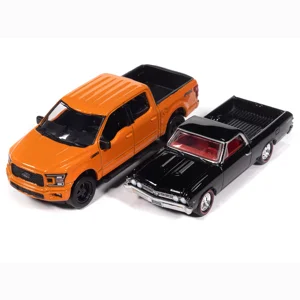 Auto World Deluxe Series 1967 Chevy El Camino / 2020 Ford F-150 Lariat 2-Pack 1/64 Diecast