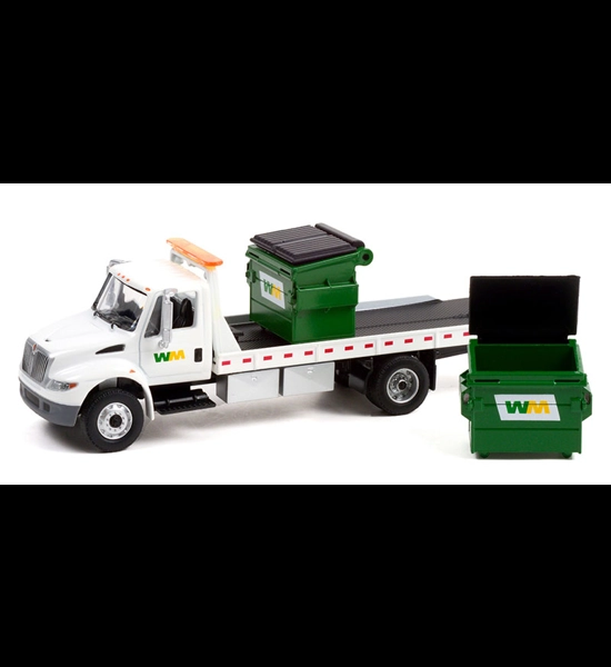 G.L. Waste Management '13 International Flatbed W/Dumpsters
