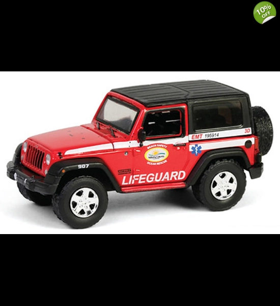 G.L. Volusia County, FL. Beach Safety 2011 Jeep Wrangler Diecast