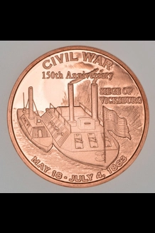 Copper Civil War Collectors Coin