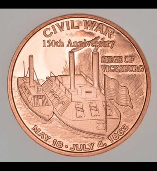 Copper Civil War Collectors Coin