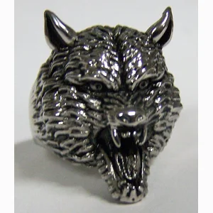 Werewolf Head Stainless Steel Ring