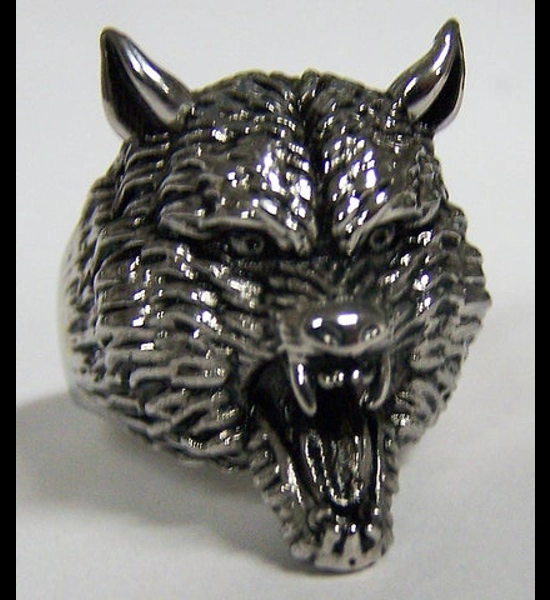 Werewolf Head Stainless Steel Ring