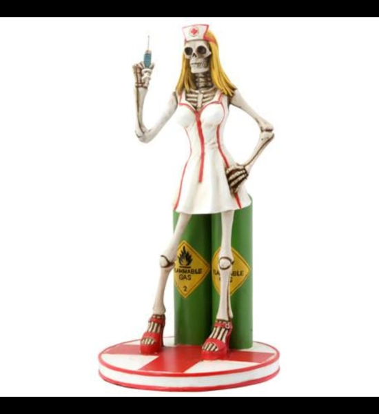 Sexy Skull Nurse Statue