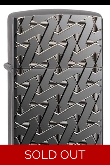 Armor Geometric Weave Zippo