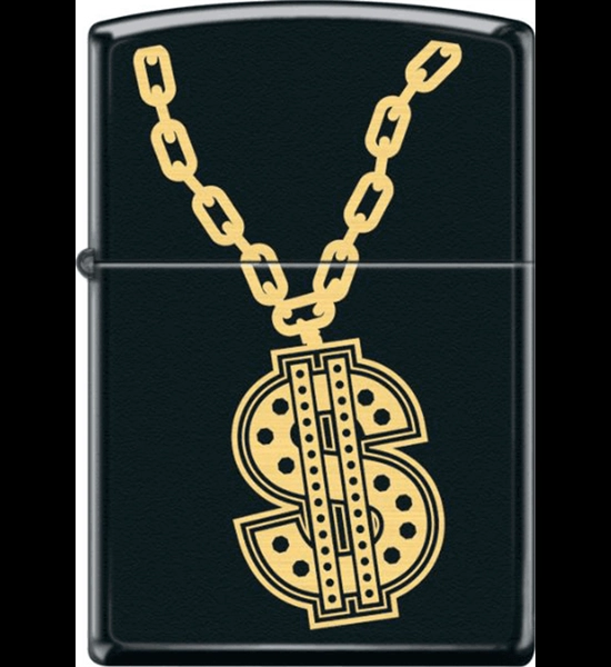 Bling Chain Black Matte Zippo