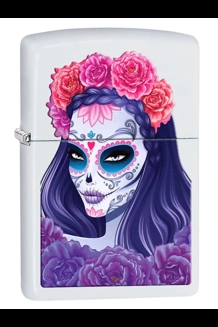 Day Of The Dead Sugar Skull Woman Zippo Lighter