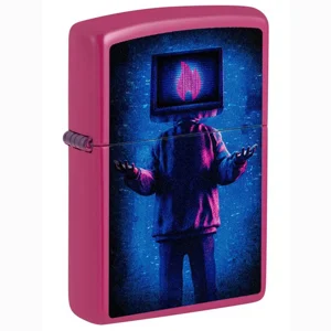 Flame TV Man Zippo Lighter