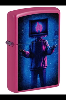 Flame TV Man Zippo Lighter