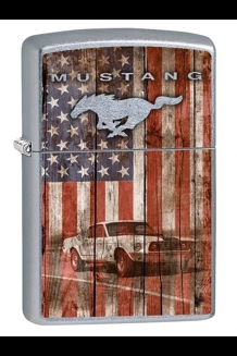 Ford Mustang / Flag Zippo Lighter