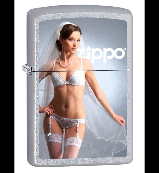 I'm Ready Satin Chrome Zippo Lighter