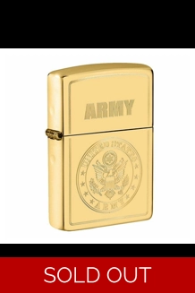 U.S. Army High Polished Brass Finish Zippo