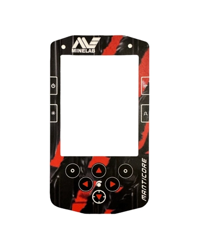 A Minelab Manticore keypad sticker in 14 different colours