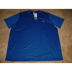 Adidas ESS Ultimate Tech Fitness Shirt Blue 3XLT