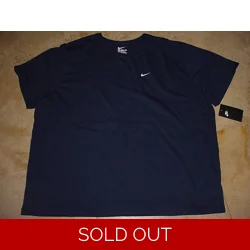 Nike Classic Screen Swoosh Tee Navy 3XL