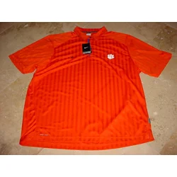 Nike Clemson Tigers Dri-Fit Performance Polo Orange 3XL