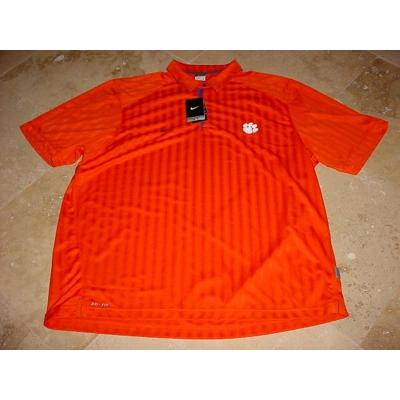 Nike Clemson Tigers Dri-Fit Performance Polo Orange 3XL