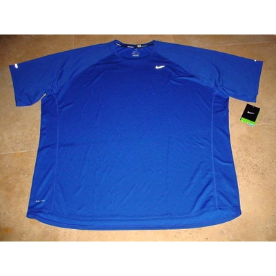 Nike UV Dri-Fit Miler Running Shirt Royal Blue 4XL