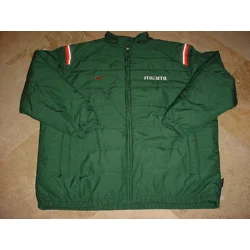 Nike Miami Hurricanes Microfiber Woven Winter Jacket Green..