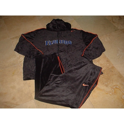 Nike Florida Gators Core Elite Velour Hoody Sweatsuit Black 4XL