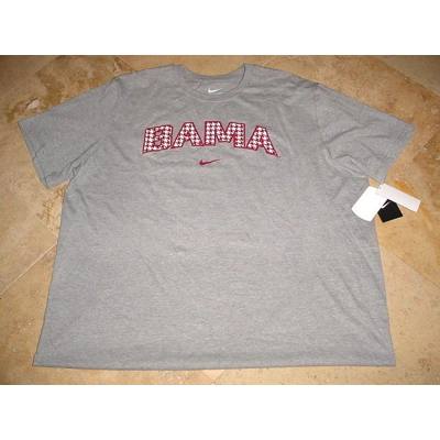 Nike Alabama Classic Arch Bama Logo Tee Gray 3XL
