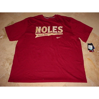 Nike Florida State Noles Center Logo Football Tee Maroon 3XL